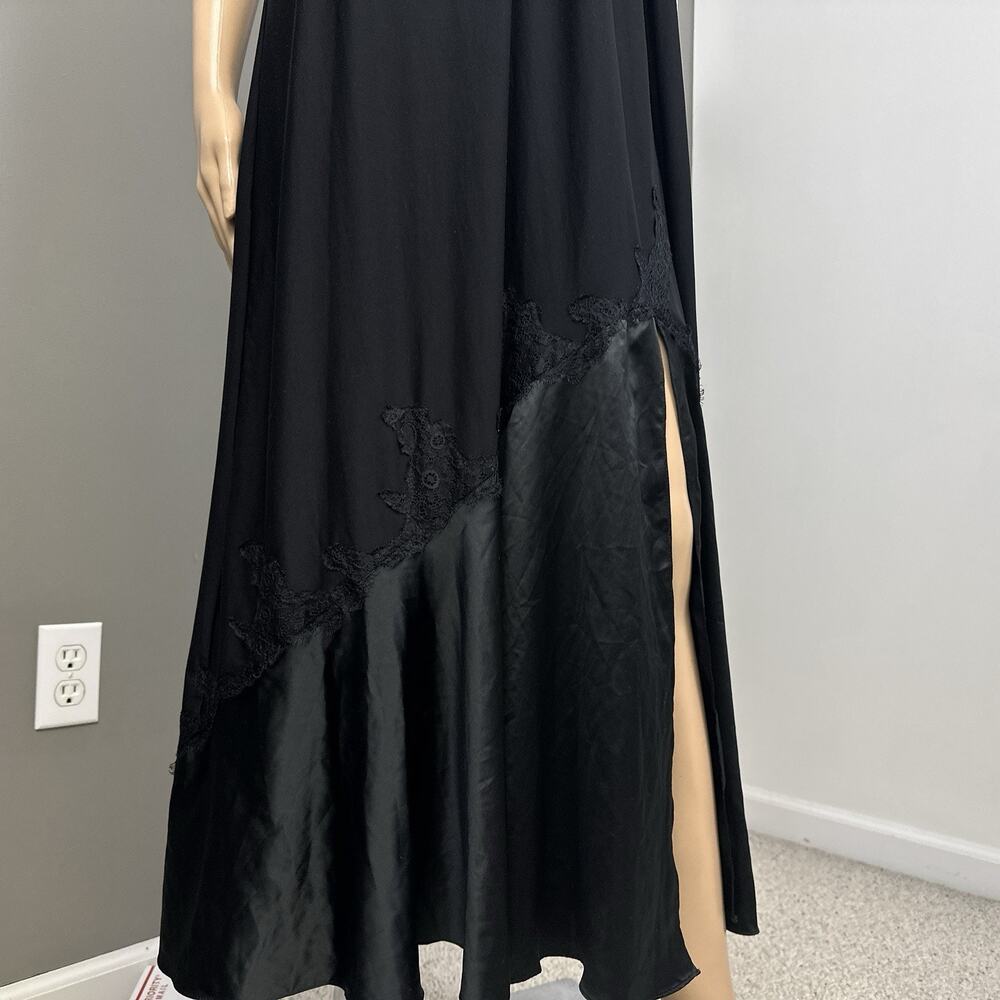 Soma Eloquence Set Maxi Nightgown Chemise Kimono Robe Black Red Lace Medium - Picture 10 of 13